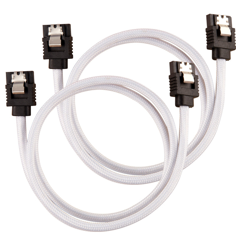 Corsair CC-8900253 SATA-kabel 0,6 m Sort, Hvid