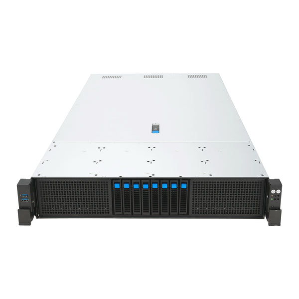 ASUS RS720-E12-RS8G Stativ (2U) Sort, Sølv