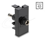 DeLOCK Easy 45 stikkontakt Sort