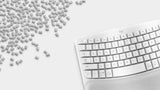 Logitech 920-012284 tastatur Kontor RF trådløs + Bluetooth QWERTZ Tysk Hvid