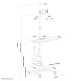Neomounts FPMA-MOBILE1700 multimedie vogn & stand Sort