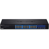 Trendnet TEG-30284 netværksswitch Administreret Gigabit Ethernet (10/100/1000) 1U Sort