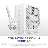 NZXT C1000 Gold ATX 3.1 enhed til strømforsyning 1000 W 24-pin ATX Hvid
