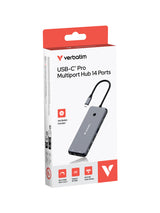 Verbatim CMH-14 USB Type-C 5000 Mbit/s Sølv