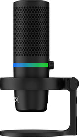 HyperX DuoCast ─ USB-mikrofon (sort) ─ RGB-lys
