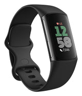 Fitbit Charge 6 AMOLED Aktivitetstracker til håndled Sort