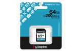 Kingston Technology Canvas Go! Plus 64 GB SDXC Canvas Go Plus Gen4 200 MB/s C10 UHS-I U3 V30