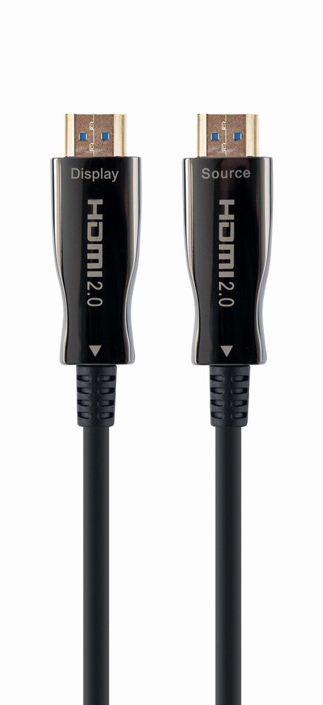 Gembird CCBP-HDMI-AOC-50M-02 HDMI-kabel HDMI Type A (Standard) Sort