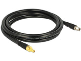 DeLOCK 2m RP-SMA/RP-SMA koaxial kabel CFD400, LLC400 Sort