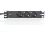 Digitus DN-95411 stikdåse 2 m 3 AC stikkontakt(er) Sort