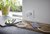 Intenso POWER ADAPTER 1XUSB-A/2XUSB-C/7806512 Universel Hvid Vekselstrøm Hurtig opladning Indendørs