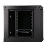 Extralink LITE 6U 530X400 WALL-MOUNTED RACKMOUNT CABINET BLACK Fritstående/væg-/gulvmonteret stativ Sort