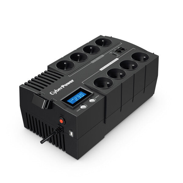 CyberPower BR1200ELCD-FR UPS-enhed Interaktivt indgangsstik 1,2 kVA 720 W 8 AC stikkontakt(er)