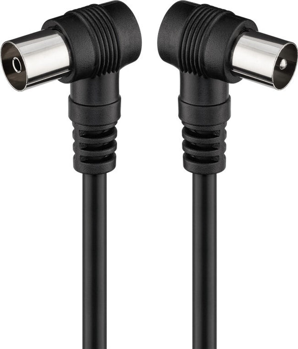 Goobay 11525 koaxial kabel 1,5 m Koaksial Sort