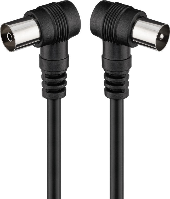 Goobay 11525 koaxial kabel 1,5 m Koaksial Sort