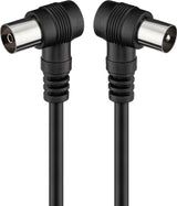 Goobay 11526 koaxial kabel 2,5 m Koaksial Sort