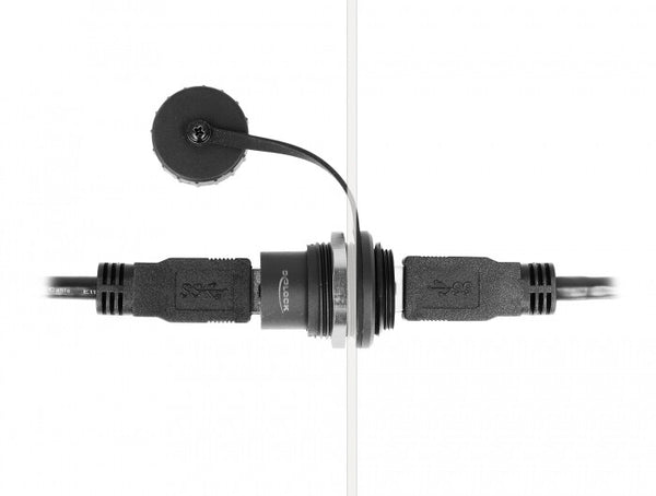 DeLOCK 86961 kabel kønsskifter Sort