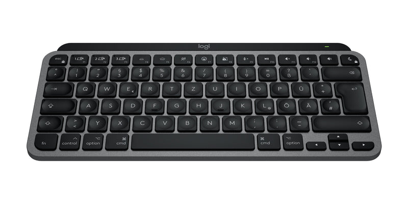 Logitech MX Keys Mini For Mac tastatur Hjemme/kontor Bluetooth QWERTZ Tysk Sort, Grå