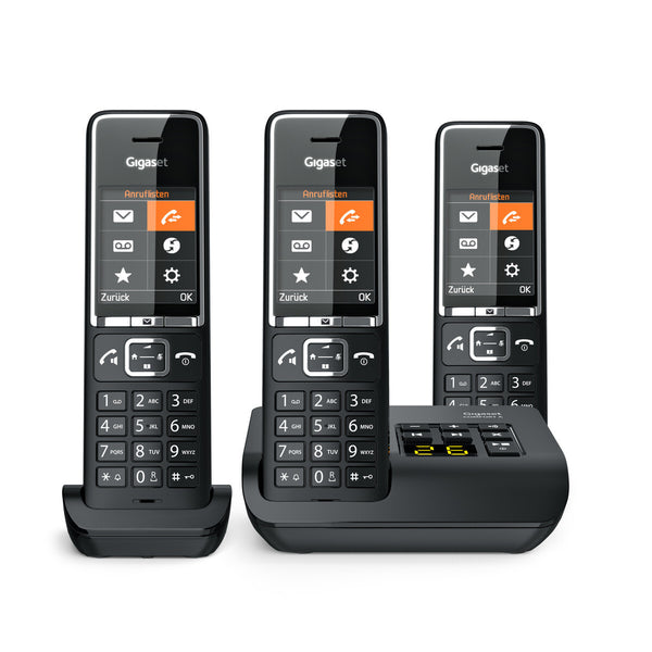 Gigaset COMFORT 550A Analog telefon Nummervisning Sort