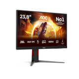 AOC G4 24G4HA computerskærm 60,5 cm (23.8") 1920 x 1080 pixel Fuld HD LED Sort, Rød
