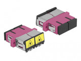 DeLOCK 86896 fiber adapter SC/SC 1 stk Violet