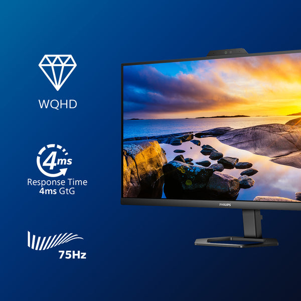 Philips 5000 series 27E1N5600HE/00 computerskærm 68,6 cm (27") 2560 x 1440 pixel Quad HD LCD Sort