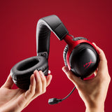 HyperX Cloud III S Wireless – gamingheadset (sort-rød)