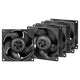 ARCTIC S8038-10K Processor Ventilator 8 cm Sort 4 stk