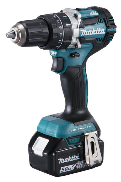 Makita DHP484RTJ bor Nøglefri 1,8 kg Sort, Blå