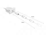DeLOCK 81376 el-ledning Hvid 0,62 m 5.5 x 2.1 mm