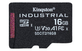 Kingston Technology 16GB microSDHC Industrial C10 A1 pSLC kort enkeltpakke uden adapter