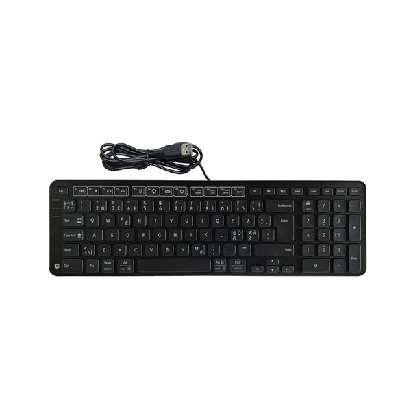 Contour Design Balance Keyboard Black Wired - PN Layout