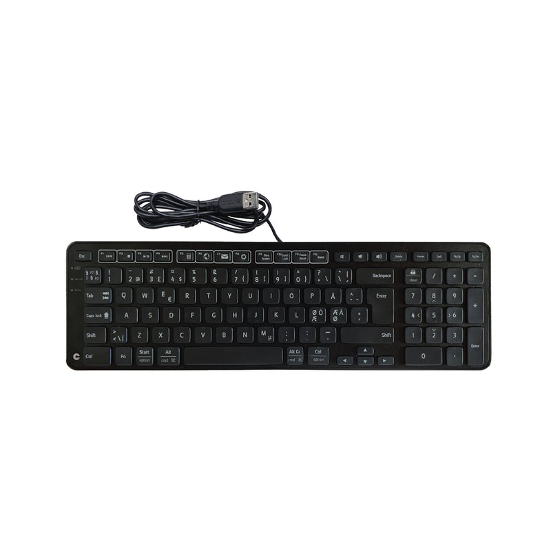 Contour Design Balance Keyboard Black Wired - PN Layout