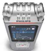 Philips DVT4115 Digital Voice Tracer Flashkort Krom, Sølv