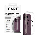 PanzerGlass CARE™ by ® Urban Explorer Case Transparent m. Sort MagSafe iPhone 18 Pro | 17 Pro