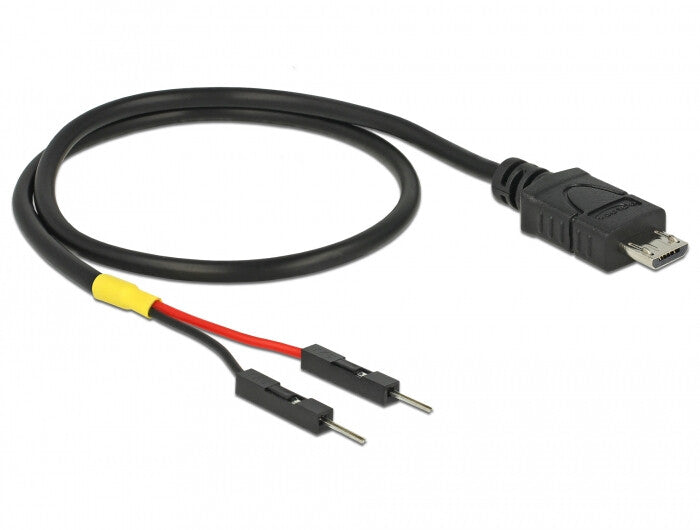 DeLOCK 85408 USB-kabel 0,3 m Micro-USB B Sort