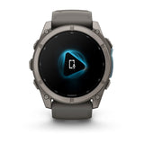 Garmin fēnix 9 3,56 cm (1.4") AMOLED 51 mm Digital 454 x 454 pixel Berøringsskærm Titanium Wi-Fi GPS (satellit)