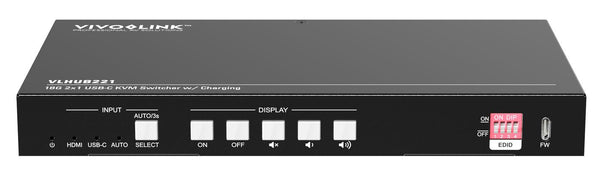 Vivolink VLHUB221 USB grafisk adapter 3840 x 2160 pixel Sort
