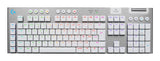 Logitech G G915 X LIGHTSPEED tastatur Spil USB + RF Wireless + Bluetooth AZERTY Fransk Hvid