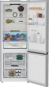 Beko B3RCNE564HXB køle-/fryseskab Fritstående 490 L Sølv