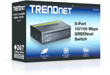 Trendnet 5-Port 10/100Mbps Switch Ikke administreret