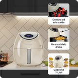 Ariete 4618/02 Enkelt 7 L Enkeltstående 1800 W Varmluftsteger Beige