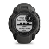 Garmin Instinct 2X Solar 2,79 cm (1.1") MIP 50 mm Digital 176 x 176 pixel Berøringsskærm Grafit GPS (satellit)