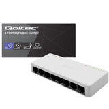 Qoltec 52246 netværksswitch Ikke administreret Hvid