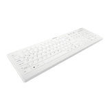 Contour Design Active Key AK-C8112 tastatur Medicinsk RF trådløst QWERTZ Tysk Hvid