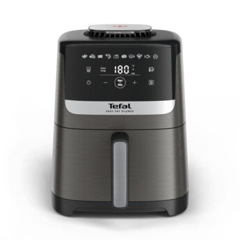 Tefal Easy Fry Silence EY551HE0 frituregryde Enkelt 5 L Enkeltstående Varmluftsteger Sort, Grå, Rustfrit stål
