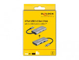 DeLOCK 63260 interface hub USB 3.2 Gen 2 (3.1 Gen 2) Type-C 10000 Mbit/s Grå