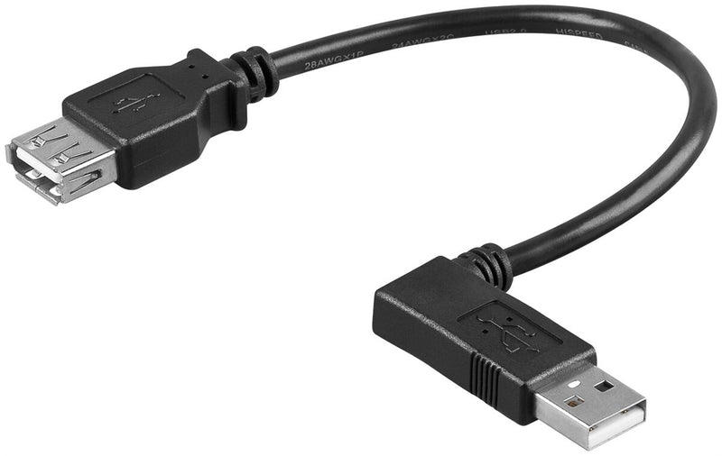 Goobay 95705 USB-kabel USB 2.0 0,3 m USB A 0,48 Gbit/sek. Sort