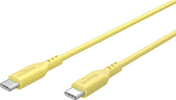 Goobay 77742 USB-kabel USB 2.0 1,5 m USB C 0,48 Gbit/sek. 60 W Gul