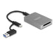 DeLOCK 91008 kortlæser USB 3.2 Gen 1 (3.1 Gen 1) Type-C Grå
